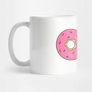 LOVE Donuts and Pizza Mug